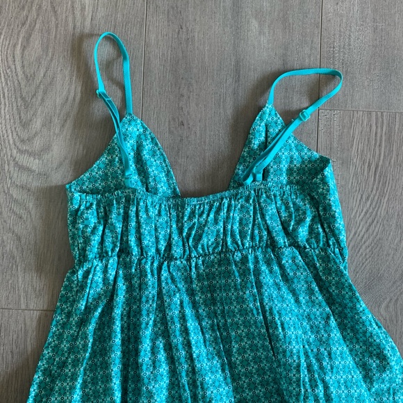 Lei Turquoise Floral Green Dress Girls Size M. C - Picture 9 of 10